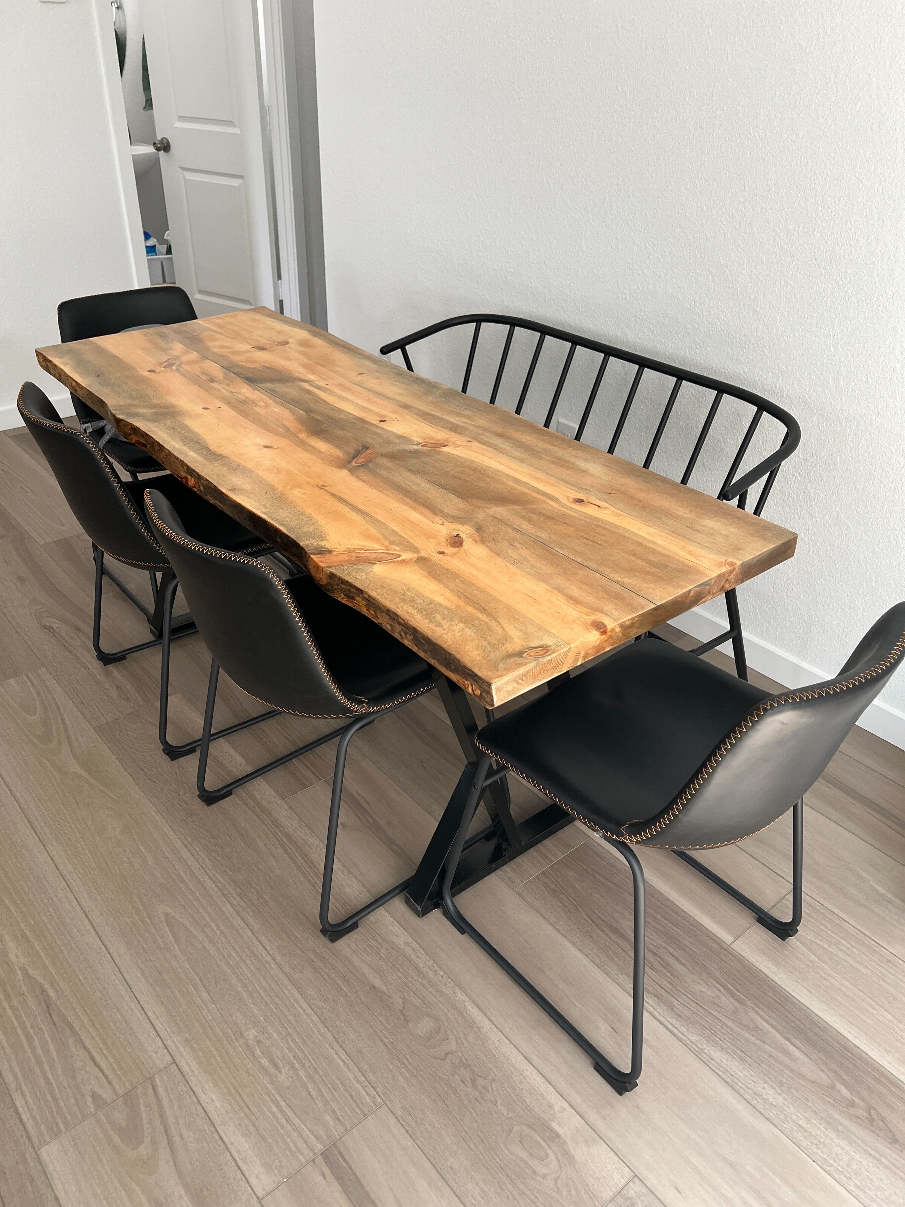 Live Edge Dining Table: A live edge dining table that lets the wood do the talking. Natural grain, real character, built to be the centerpiece of the room.